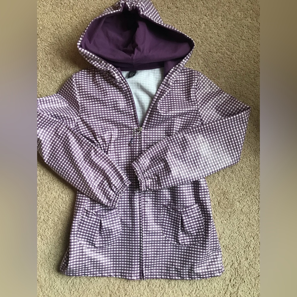 Zara Kids Purple Hooded Raincoat / Jacket